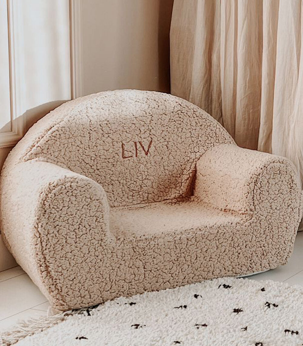 Personalised top baby armchair